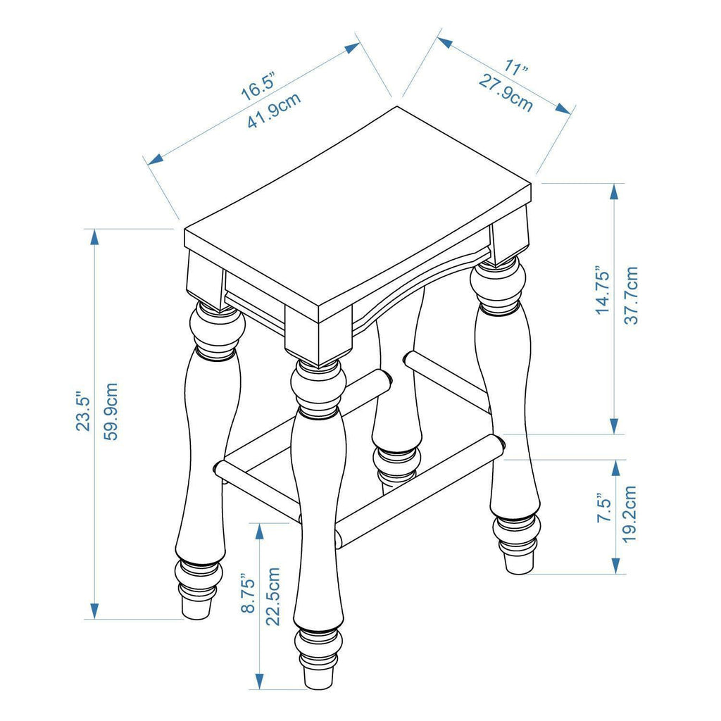 Set of 2 White Counter Height Barstools P3459