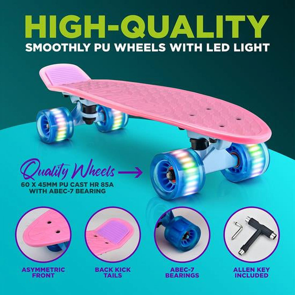 Pink Skateboard F51663