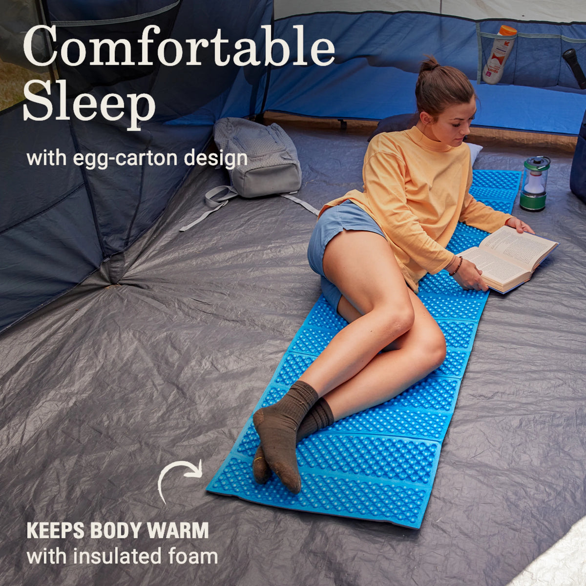 Foam Sleeping Pad, 73 x 23 x 0.6 in K5773