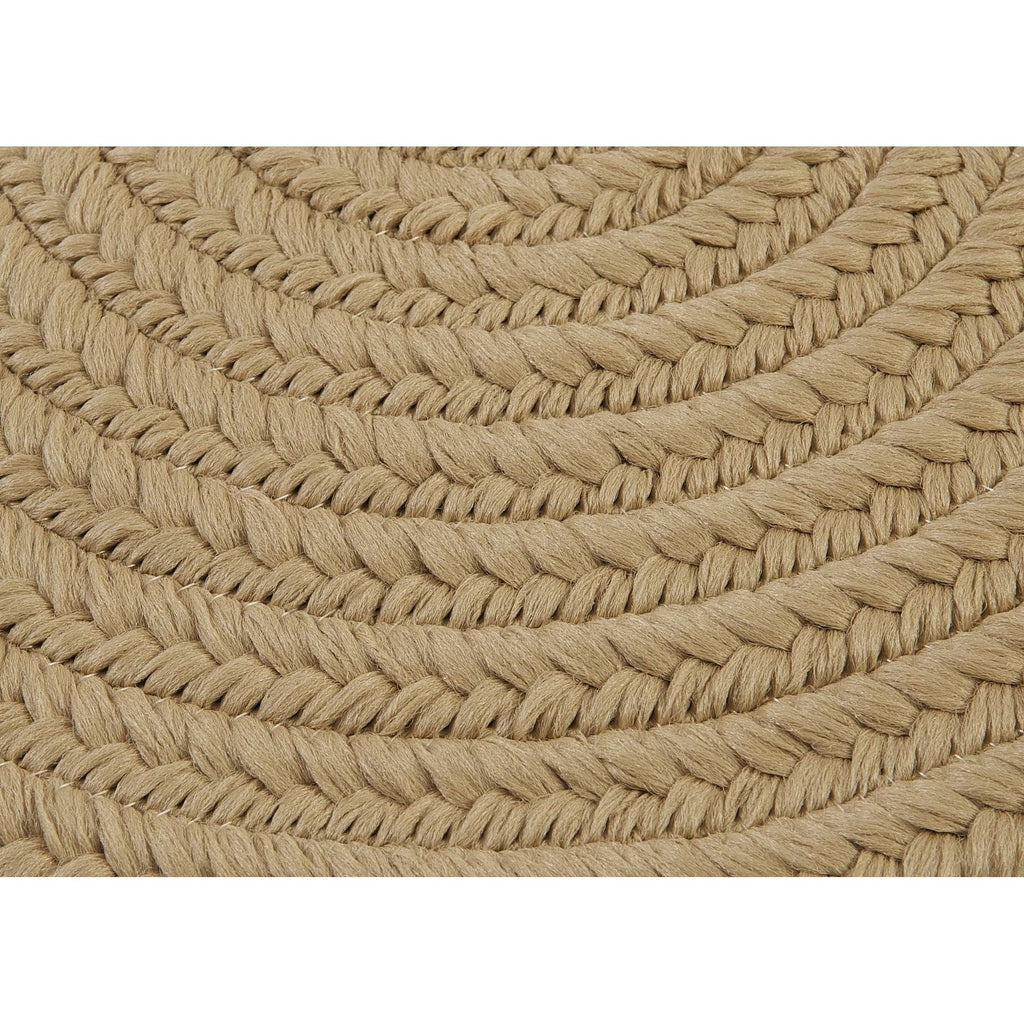 Cuban Sand 3' Round Braided Rug X25558