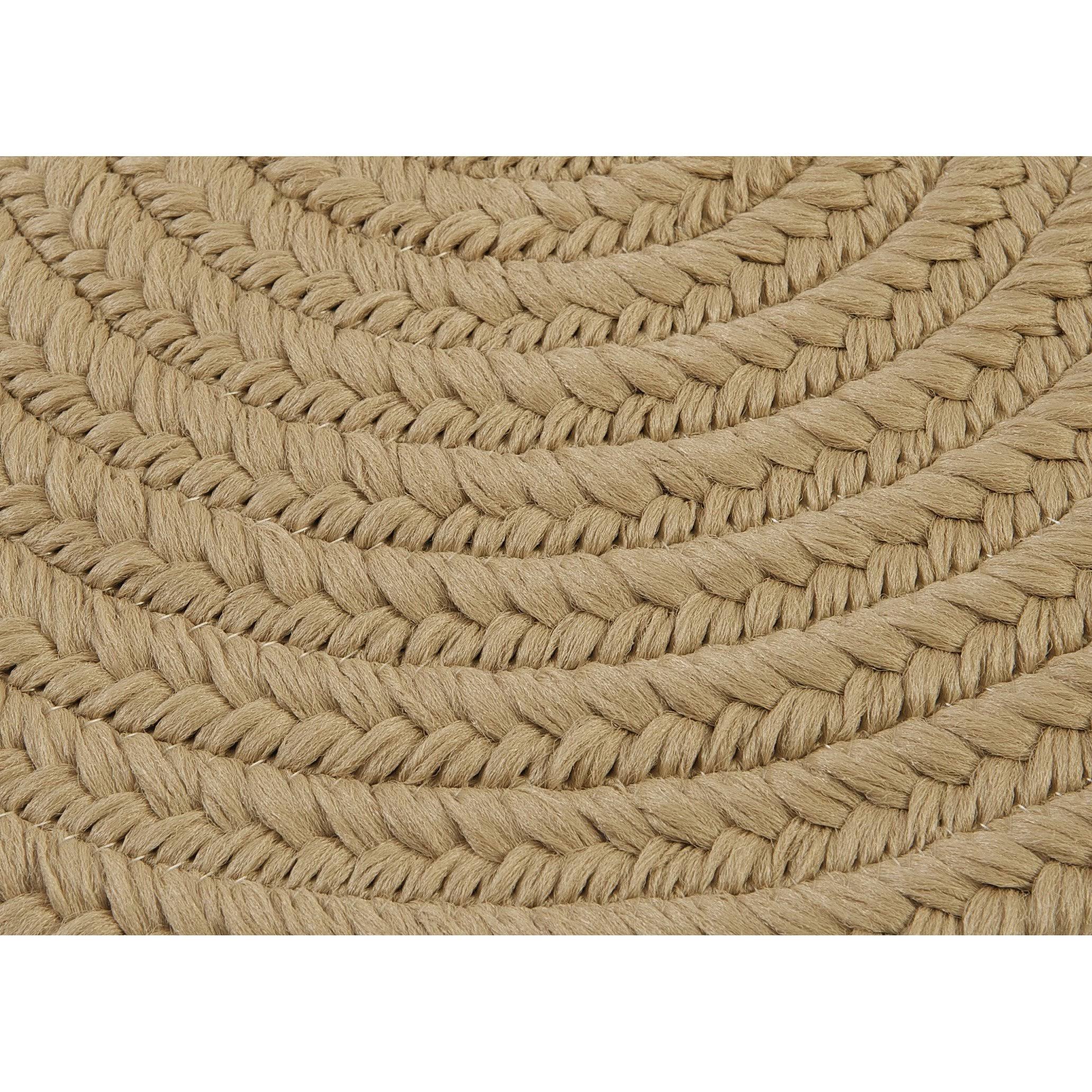 Cuban Sand 3' Round Braided Rug X25558