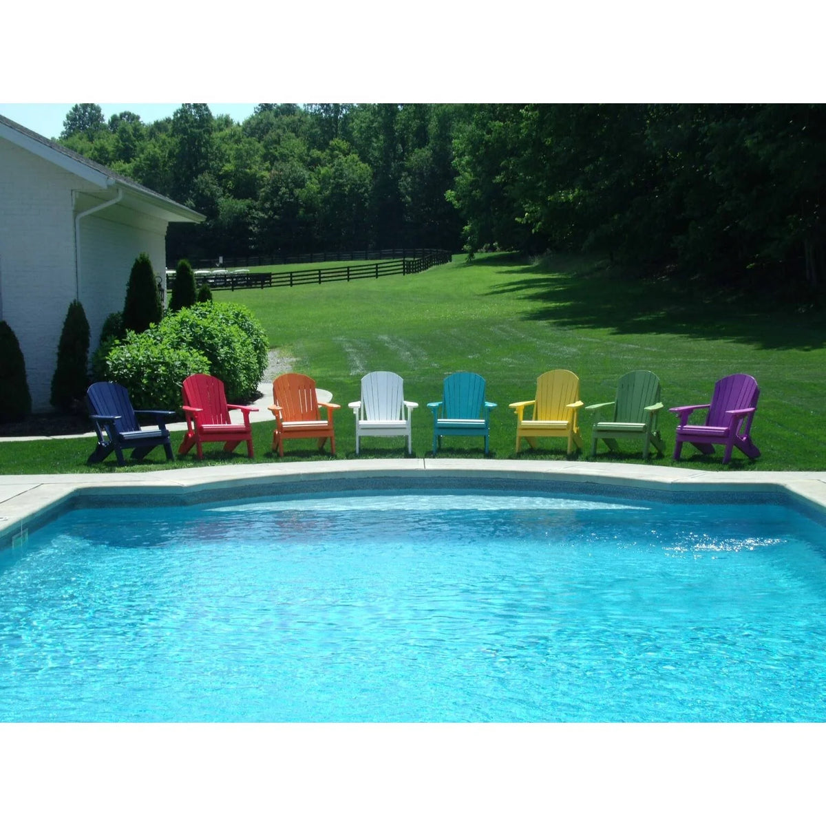 White Folding Adirondack Chair P9510