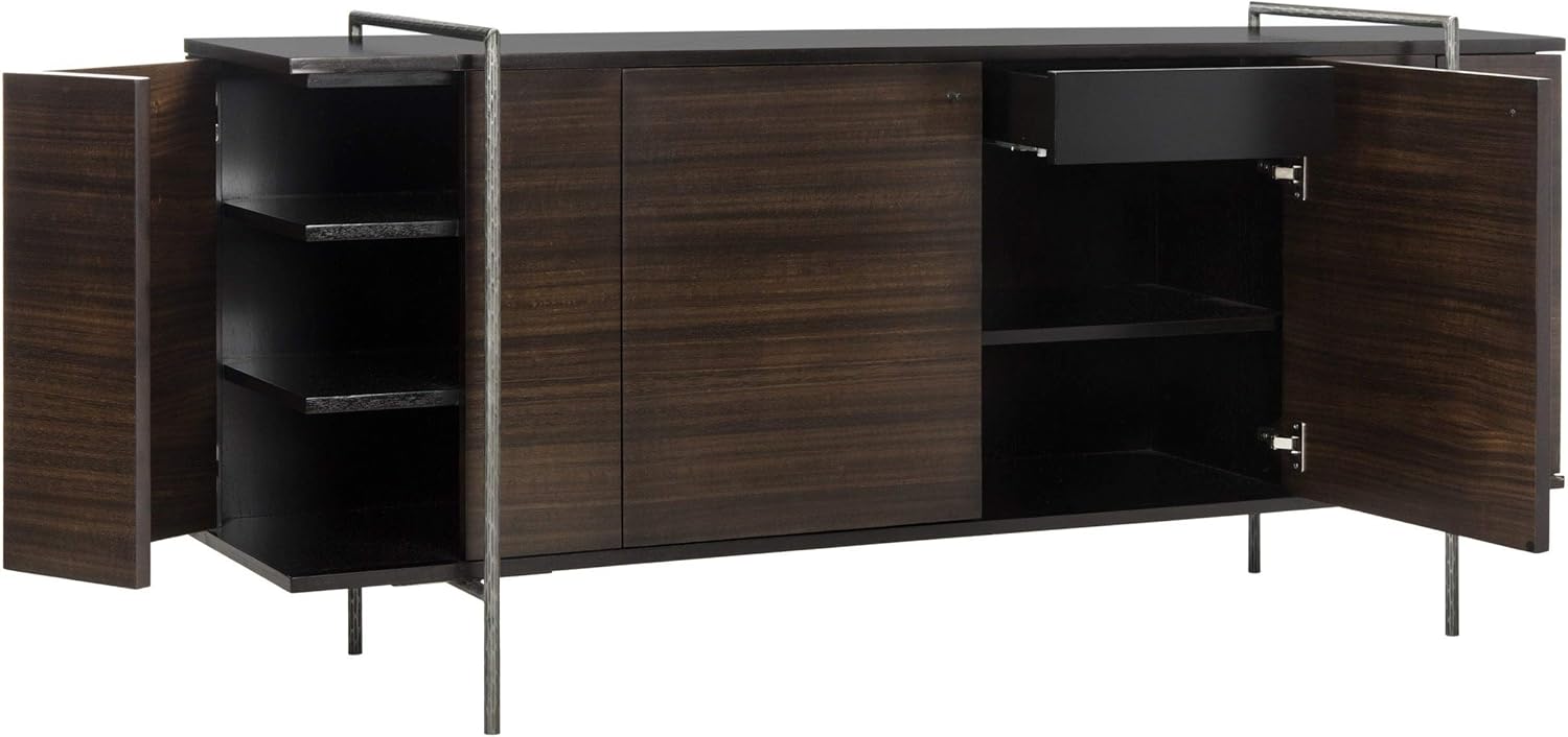 Natural Eucalyptus Wood Sideboard D835053
