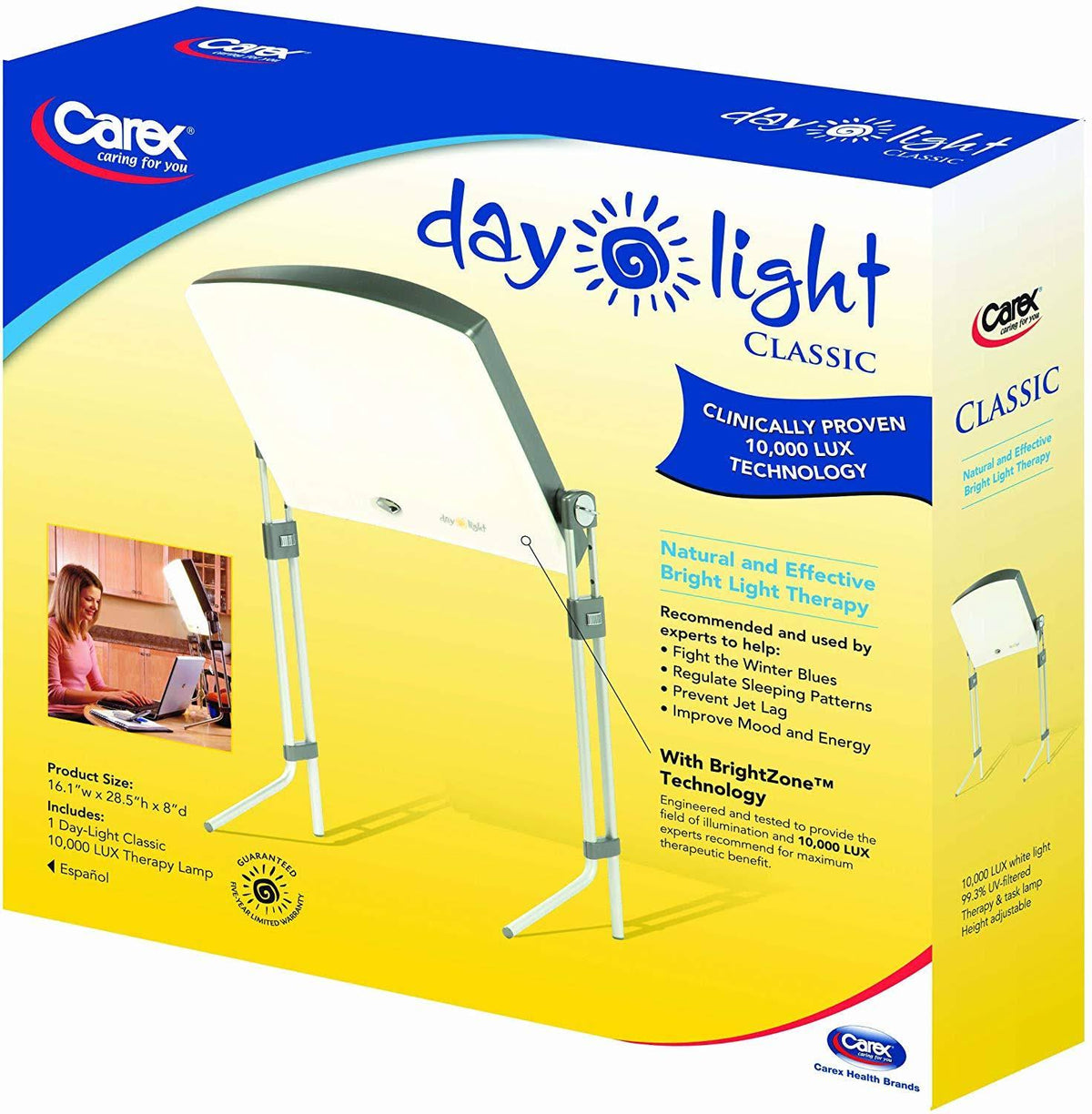 10,000 Lux Bright Light Therapy Lamp F6262