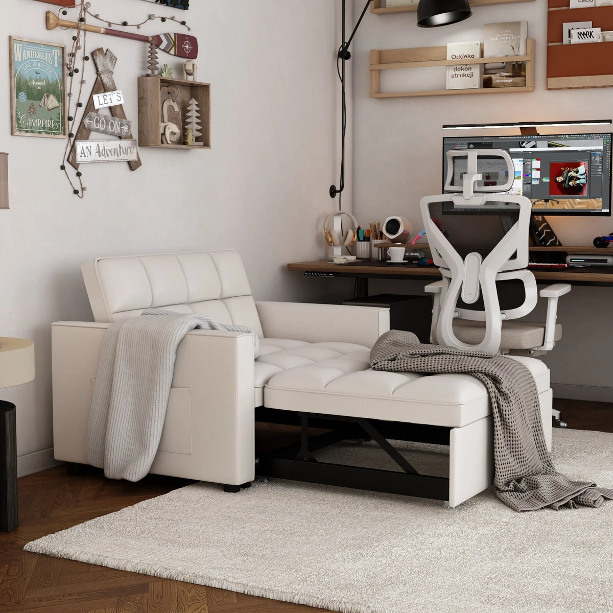 Adjustable Backrest Futon Sofa Y1627