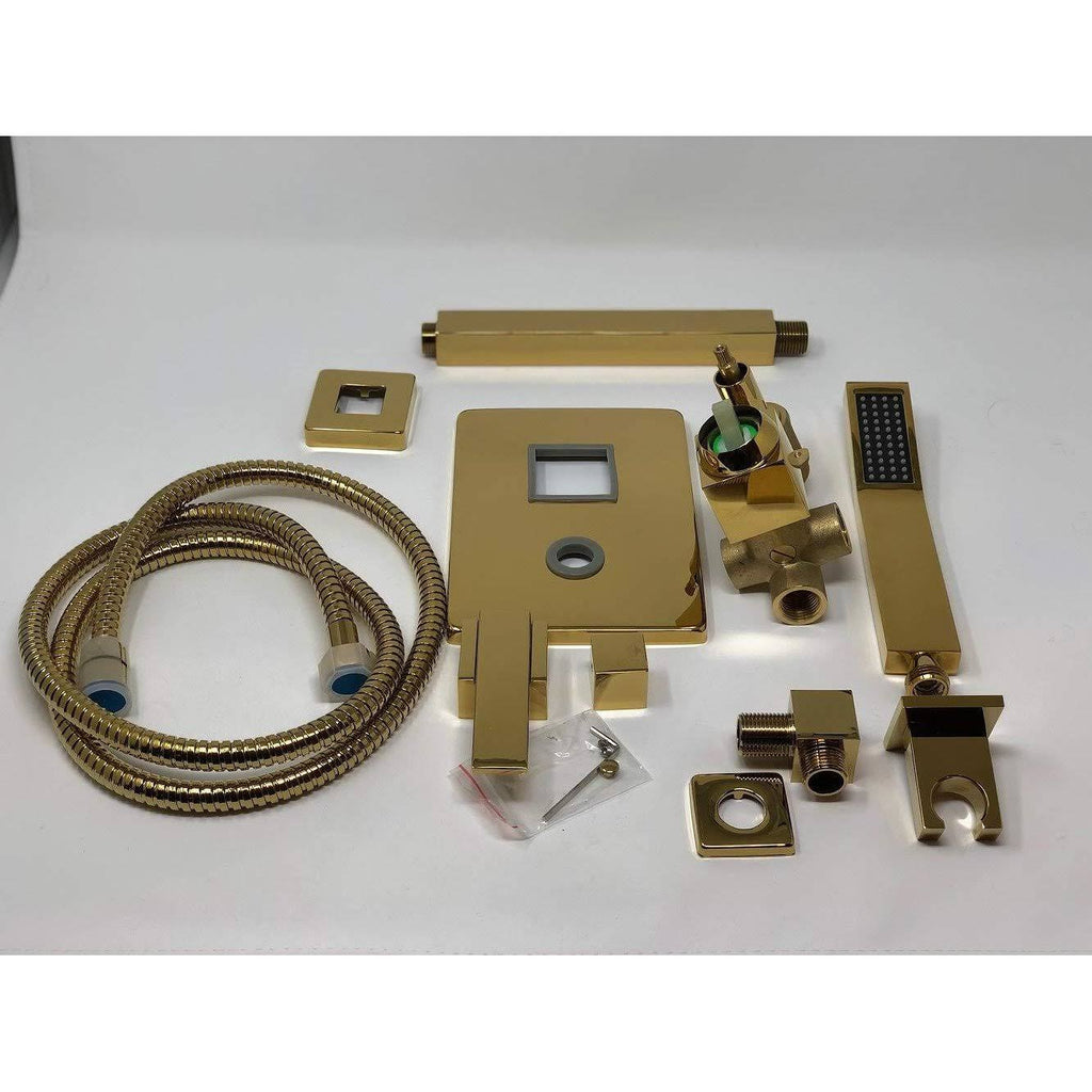 Rainfall LED Shower Set Double-Function Valve Brass Handheld Shower Oil Rubbed Bronze K25906
