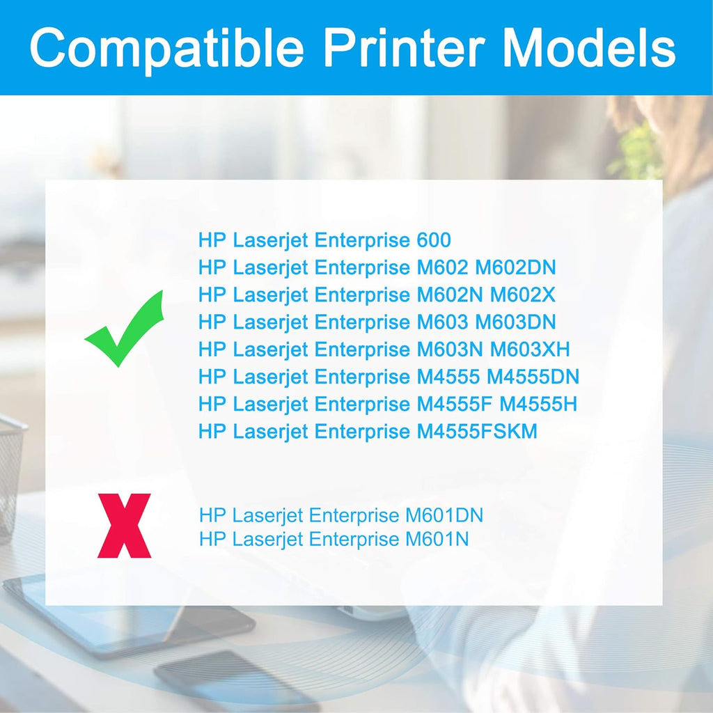 Compatible Toner Cartridge for HP 90X CE390X (1-Pack Black) R451