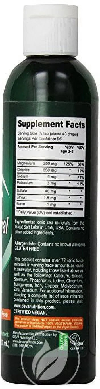 (3 Pack) Vegan Trace Mineral Drops 8oz U45765