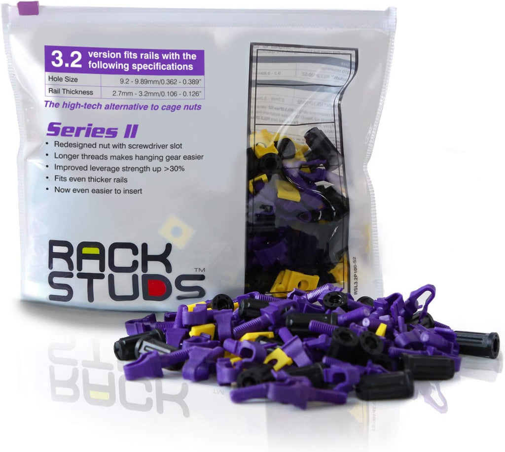 20-Pack Purple 3.2mm Rack Mount Solution I78973