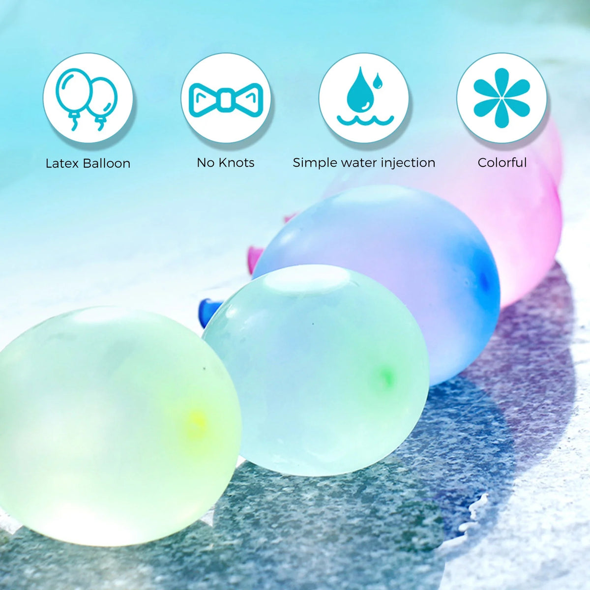 1200Pcs Multicolor Self Sealing Water Balloons X459222