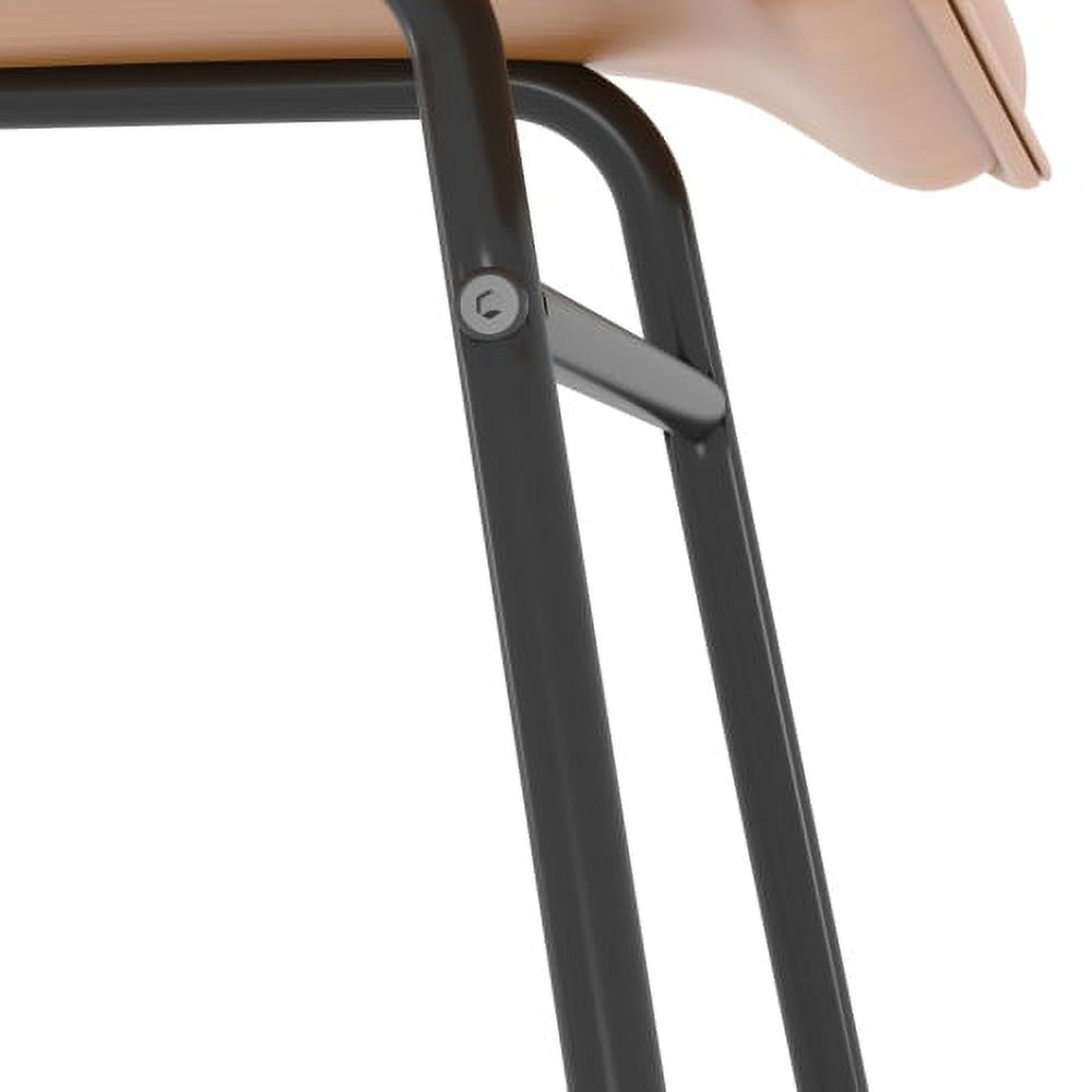 Brown PU Cushion Seat Back Side Chair, Set of 2 K3223