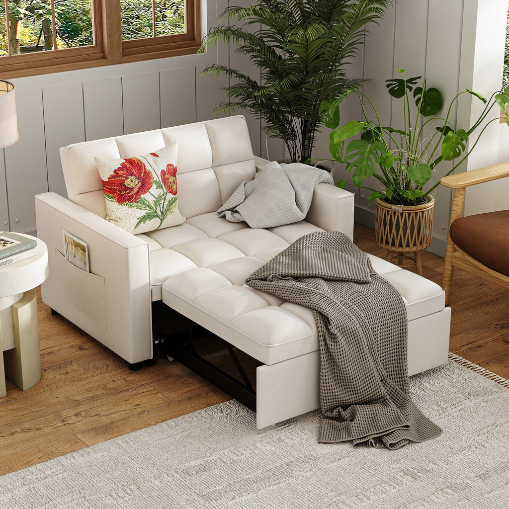 Adjustable Backrest Futon Sofa Y1627