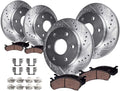 12.99" Front & Rear Drilled Slotted Rotors w/Brake Pads F194