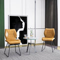 Brown PU Cushion Seat Back Side Chair, Set of 2 K3223