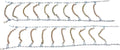 9" V-Bar Chain in Plastic Case Pack of 2 E19270