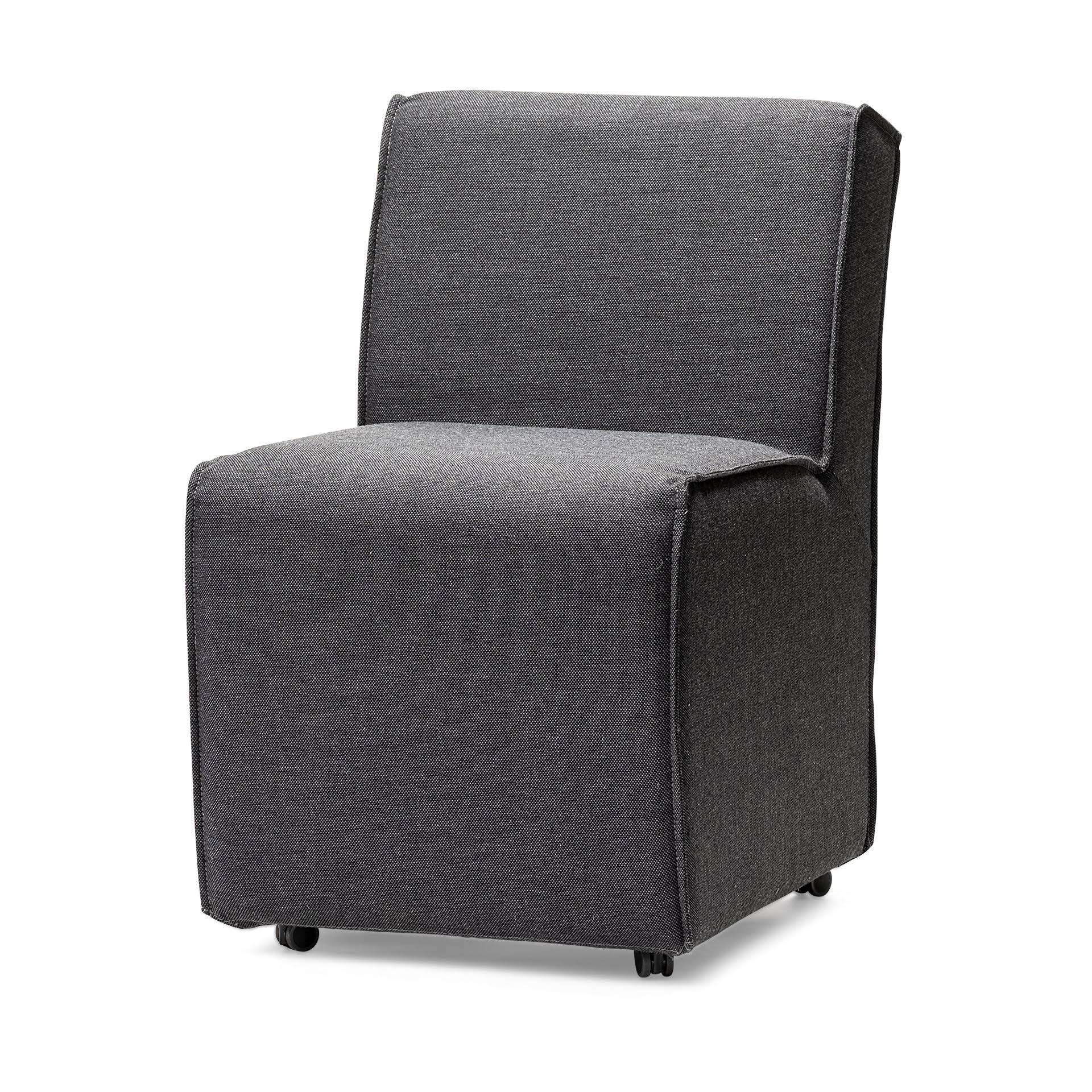 Grey Fabric Dining Chair Q8992