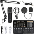 Condenser Microphone Kit with Sound Card, Pack of 2 L578602