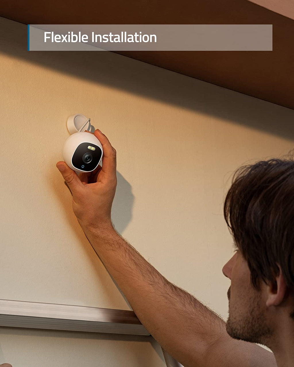 1080p Outdoor Security Camera with Spotlight, Color Night Vision, IP67 Weatherproof S259323