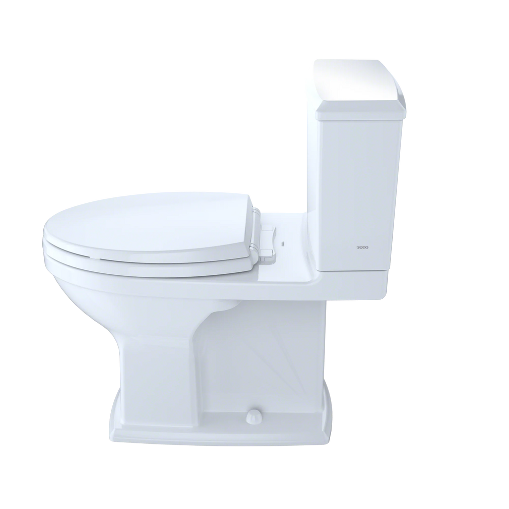 Colonial White Two-Piece Elongated Universal Height Toilet H9109