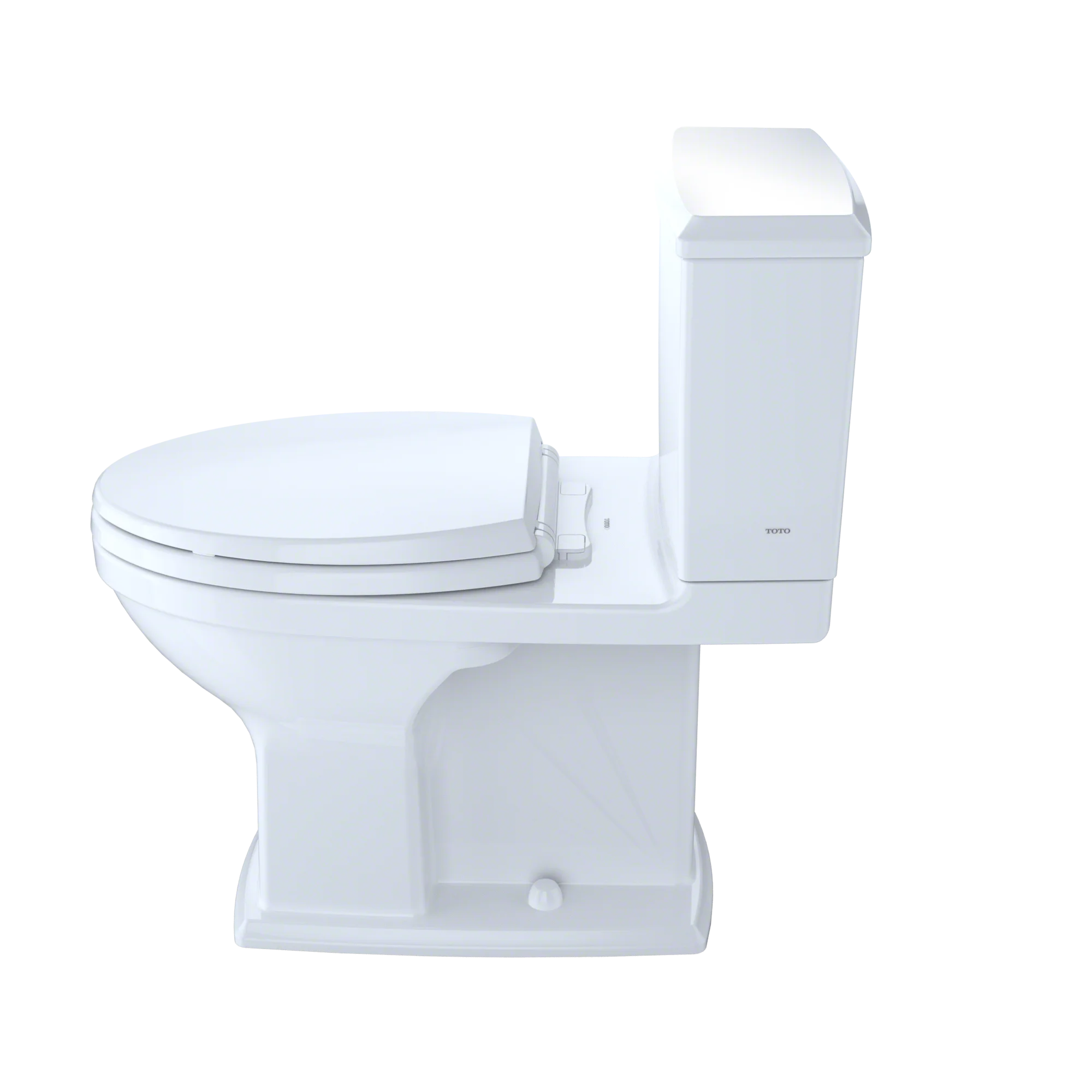 Colonial White Two-Piece Elongated Universal Height Toilet H9109