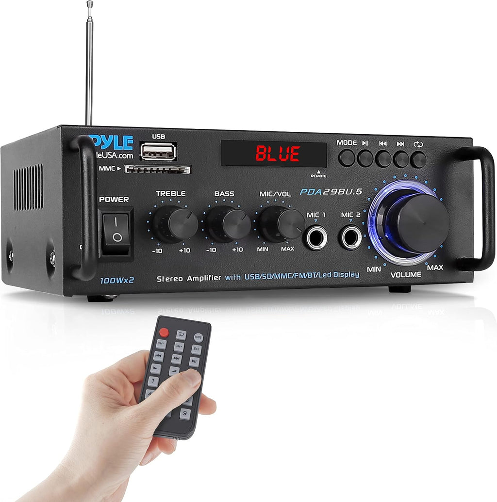 200W Dual Channel Bluetooth Stereo Amplifier V476