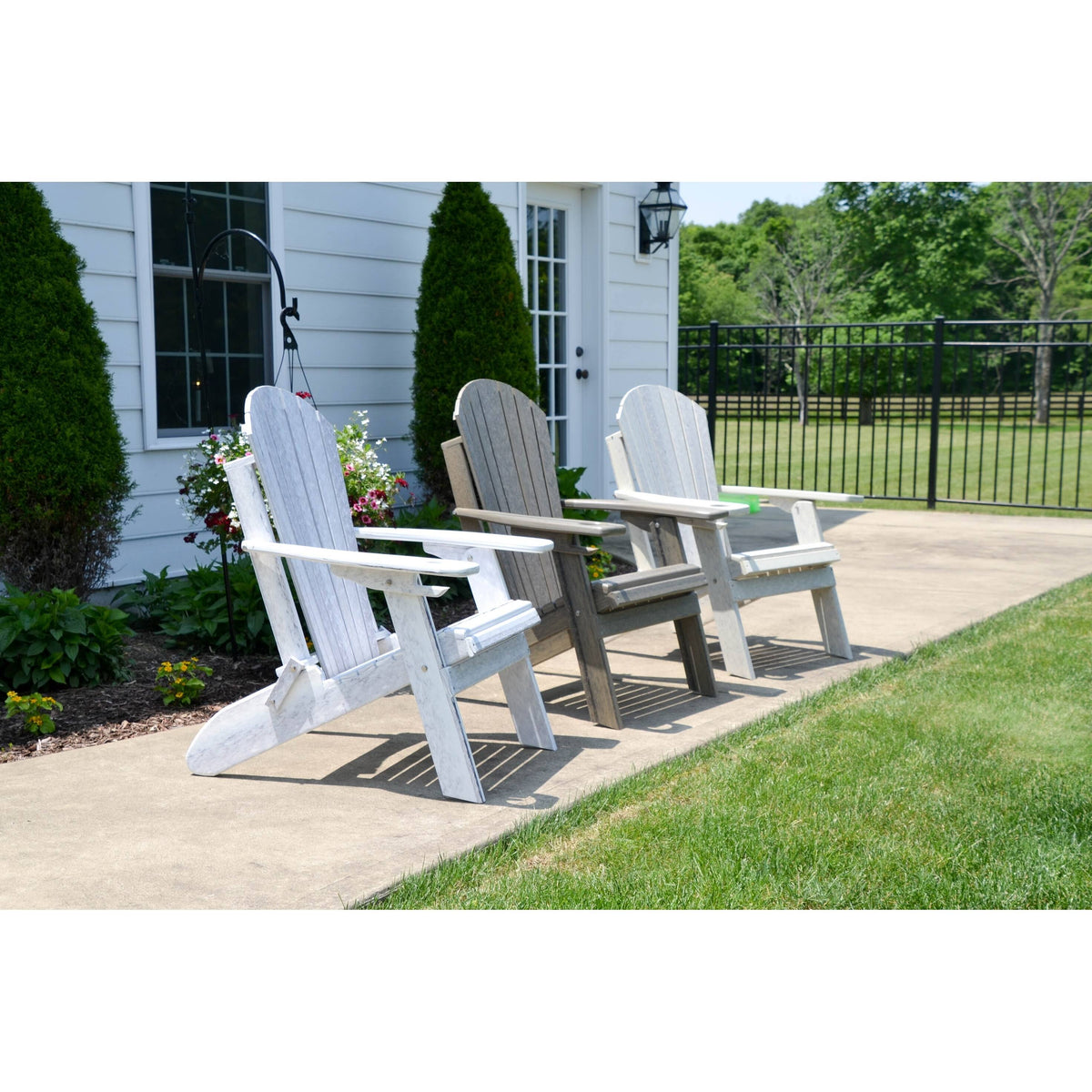 White Folding Adirondack Chair P9510