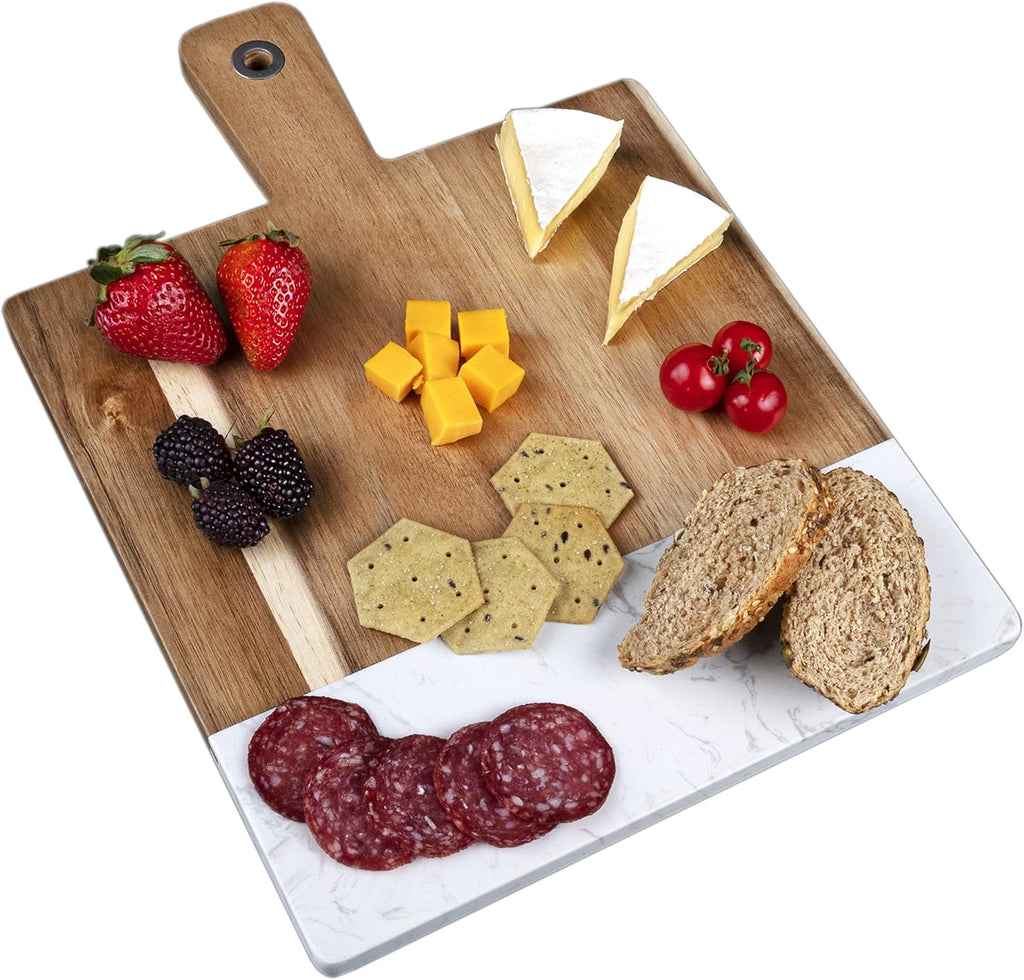 White Marble Serving Board Pack of 2 V46463