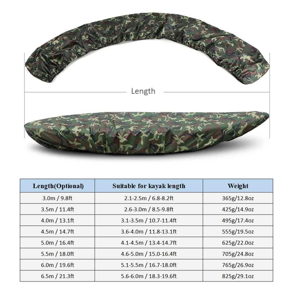 Waterproof UV Resistant Kayak Cover C749