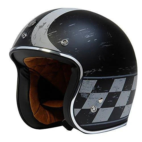Flat Black 3/4 Helmet Y30942