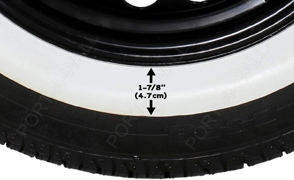 4 pcs White Wall Tires for R14 E24027