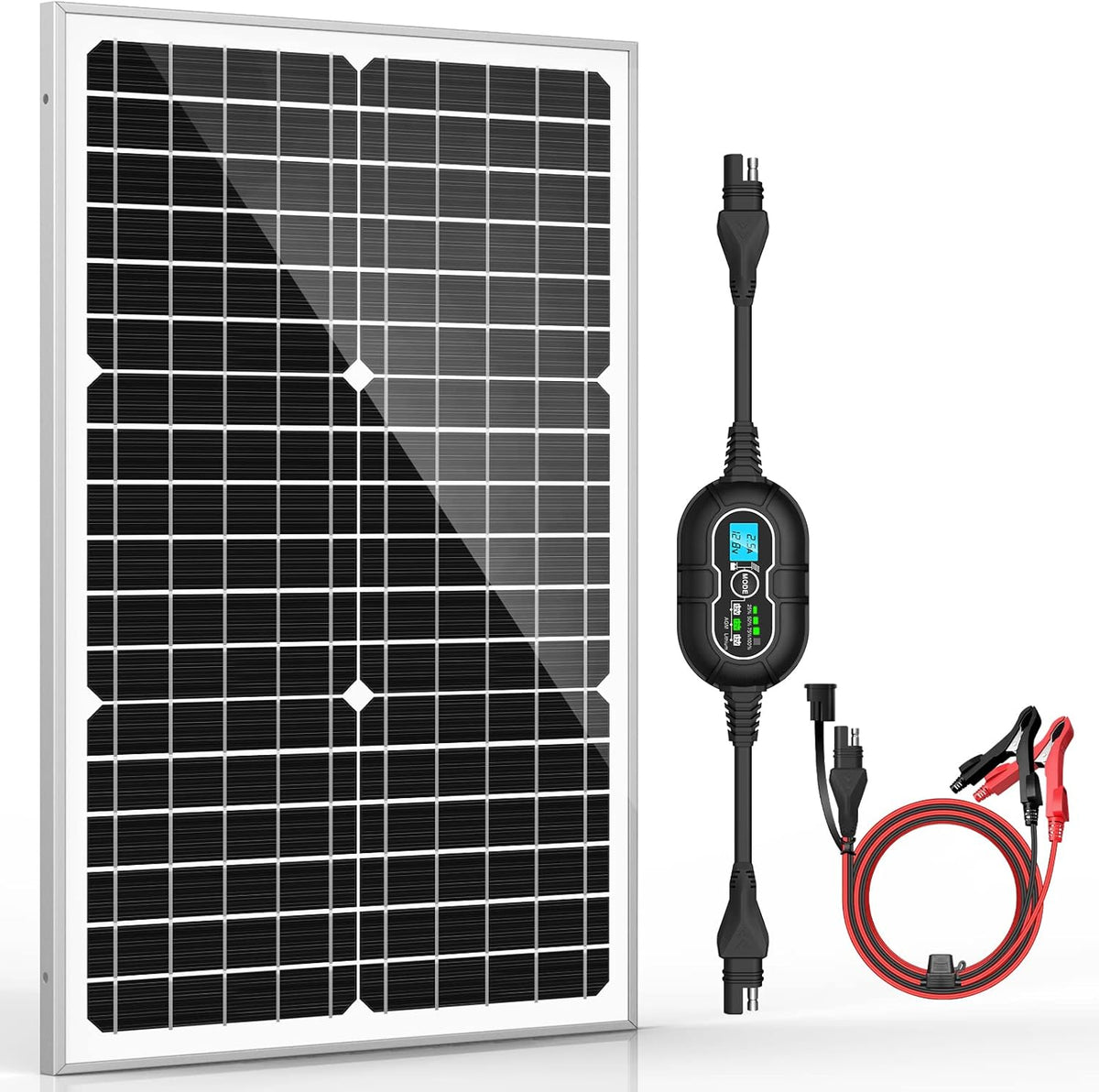 12V 20W Solar Panel Kit with 10A MPPT Charge Controller G884769