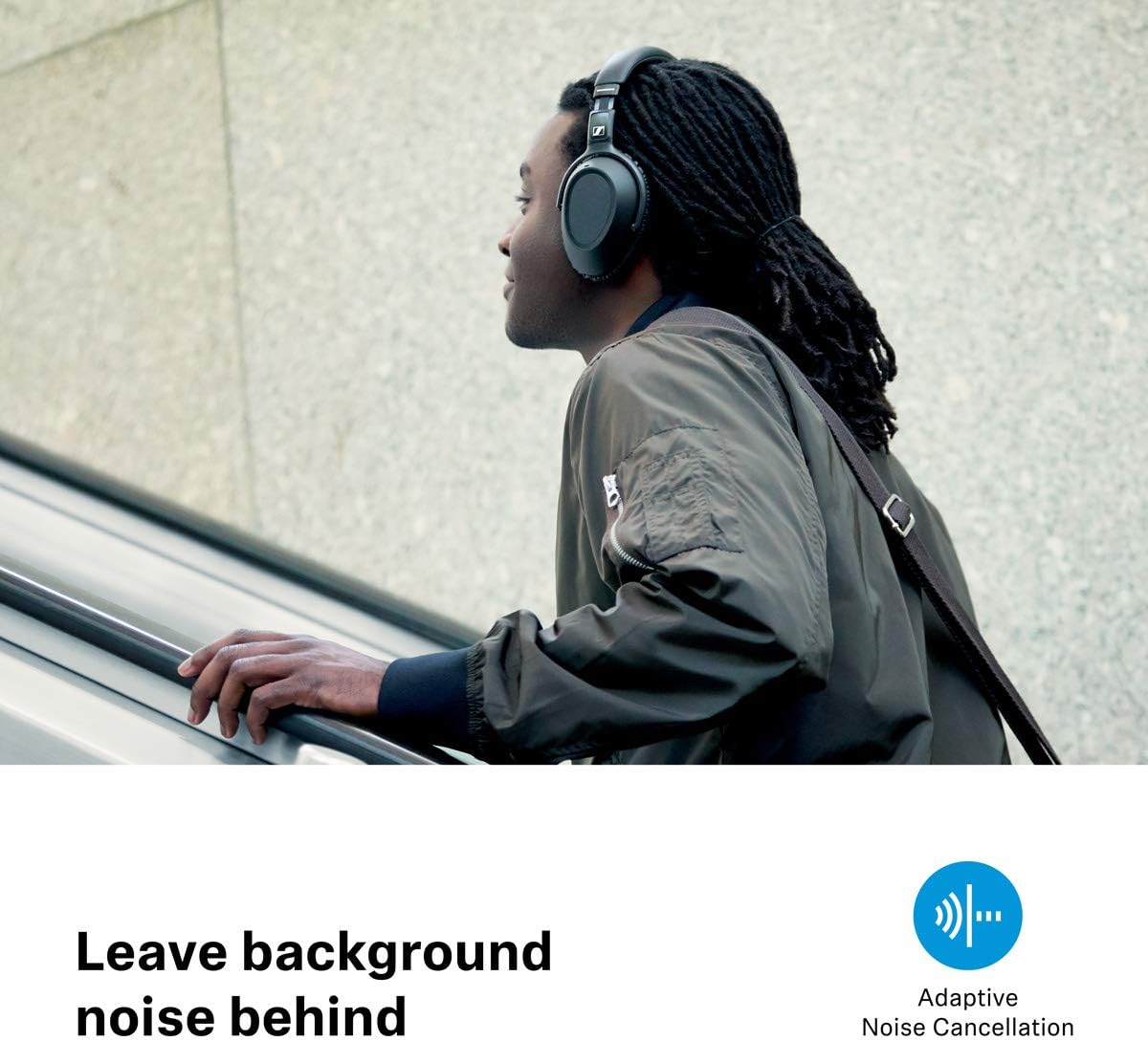 Black Wireless Noise Cancelling Bluetooth Headphone with 30-Hour Battery Life X2780