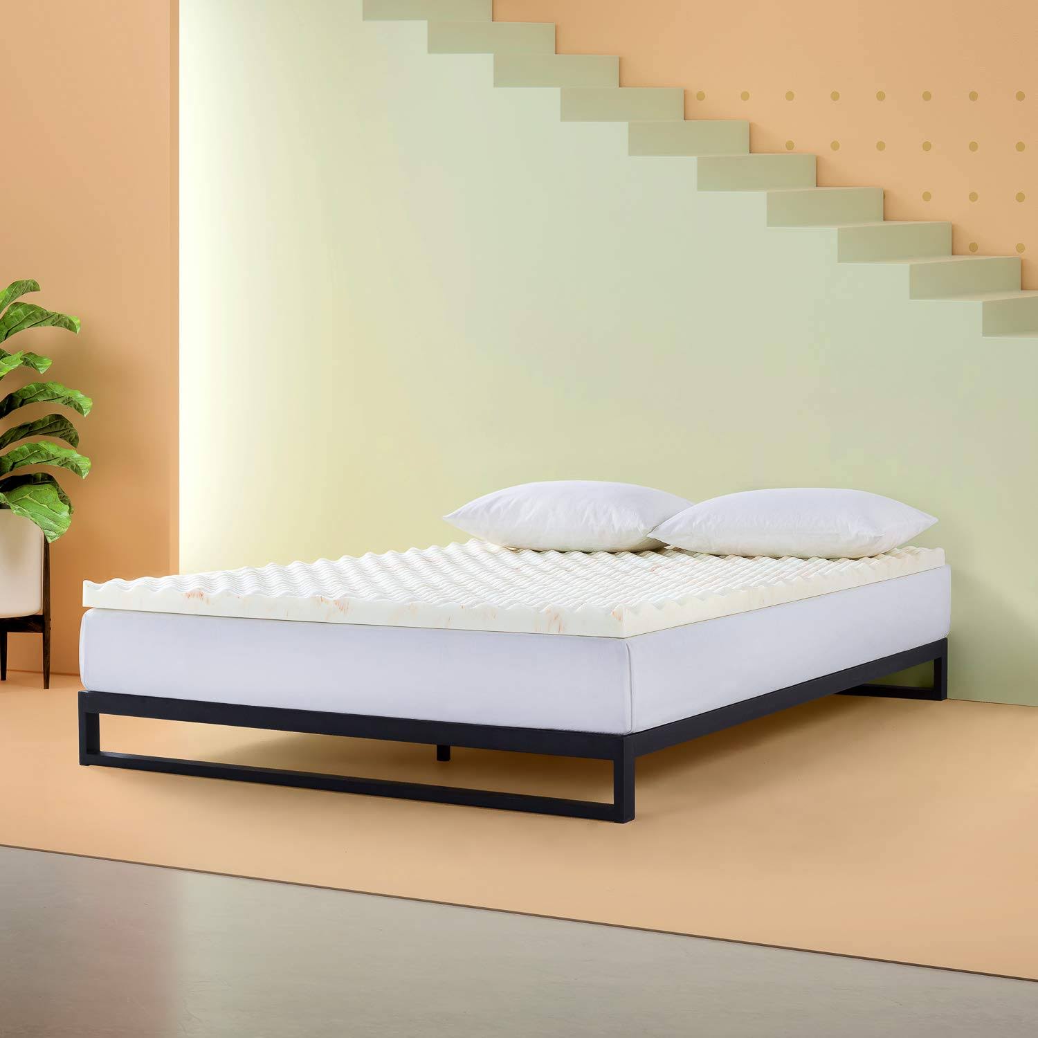 Queen Size Copper Cooling Memory Foam Mattress Topper A650