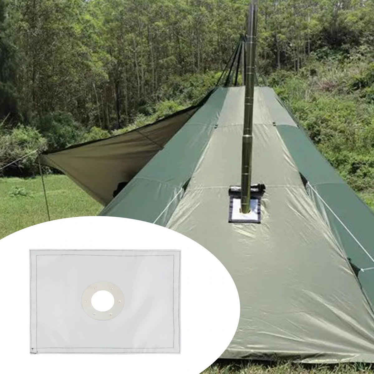 Fireproof Waterproof Hot Tent Jack for Chimney 8.5cm D77719