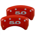 Red Rear Brake Caliper Cover Pair H1369