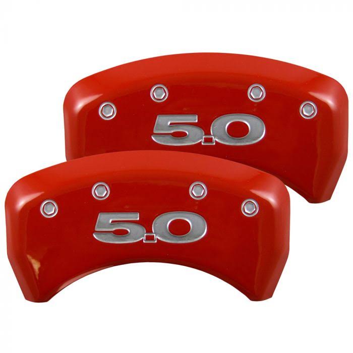 Red Rear Brake Caliper Cover Pair H1369
