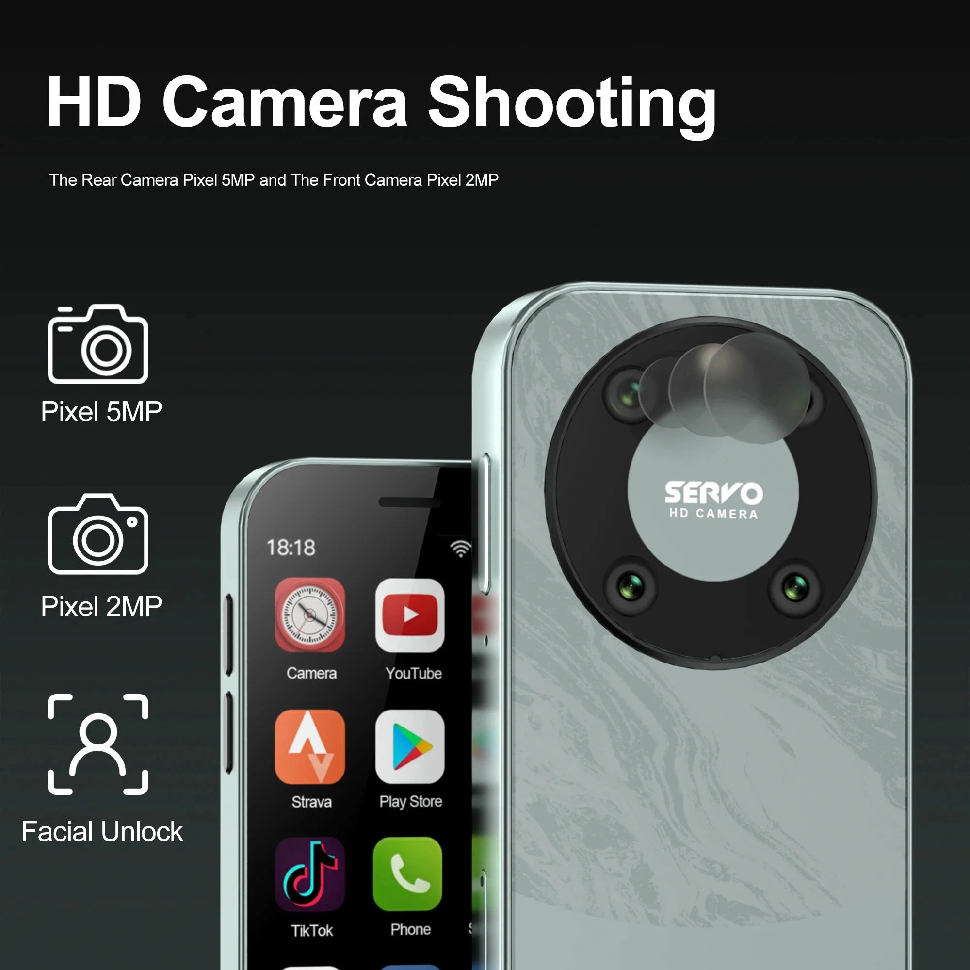3.0" HD Display 4G LTE Mini Smartphone H8600