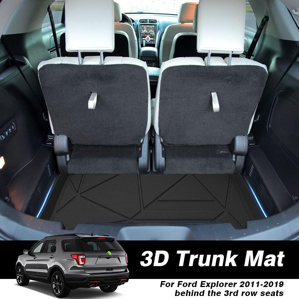 Black Non-Slip Car Cargo Mat Pack of 2 G6155