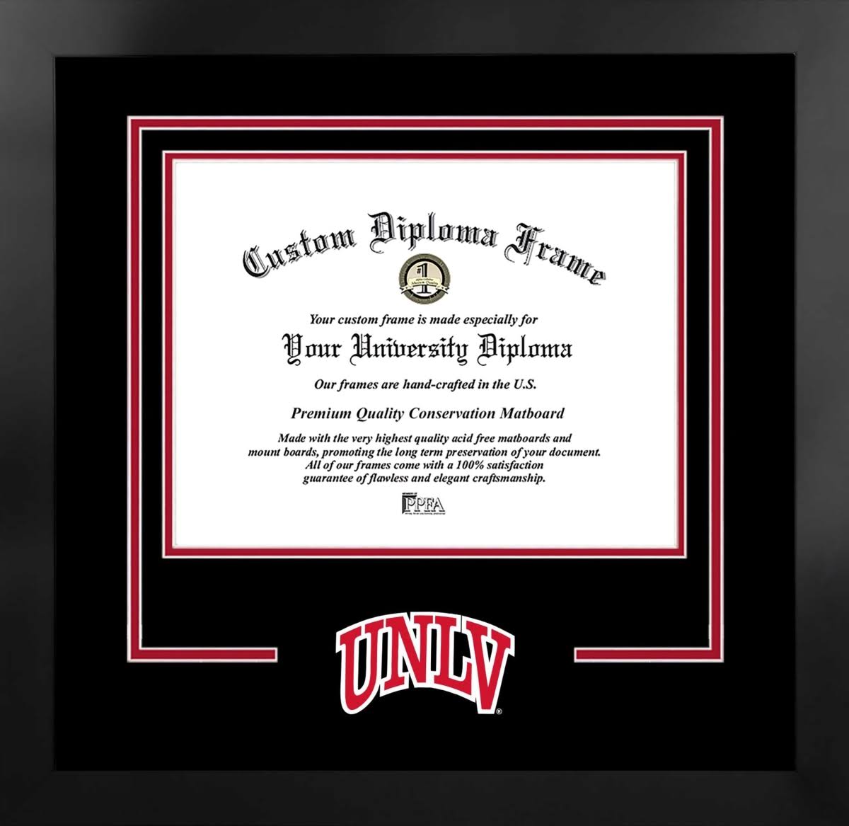 11 x 8.5 in. Black Frame Diploma Z53980