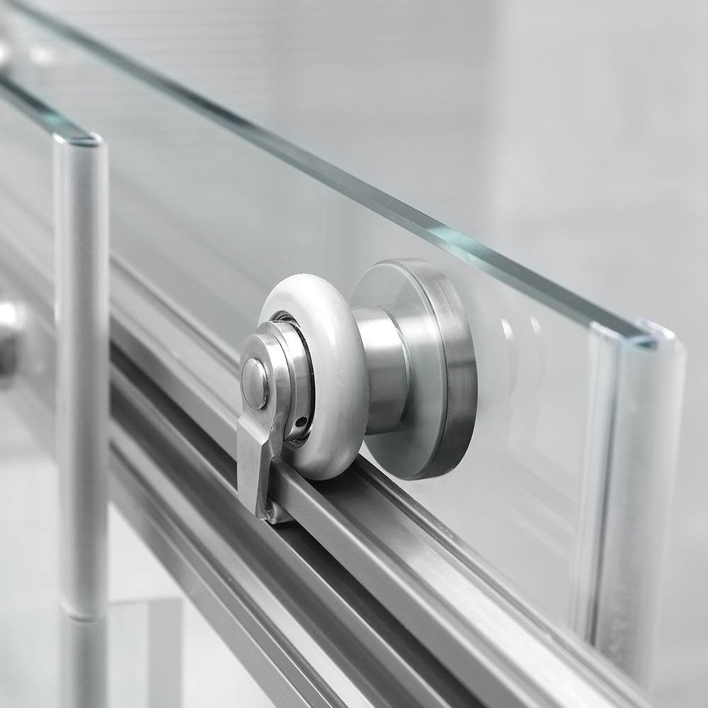 Frameless Sliding Shower Door with Side Panel F30559