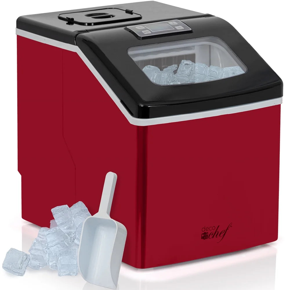 Red Countertop Portable Ice Maker R5497