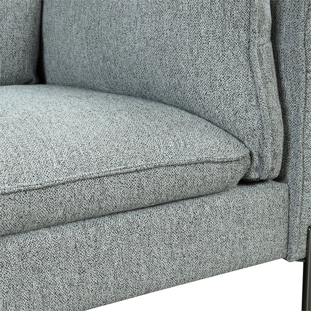 Gray 3 Seat Linen Fabric Sofa V771