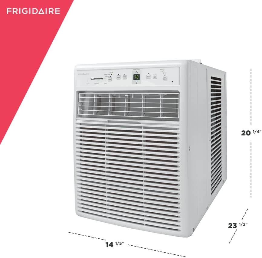 White 8,000 BTU Window-Mounted Slider Casement Air Conditioner I40127