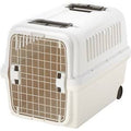 White and Beige Pet Carrier K391