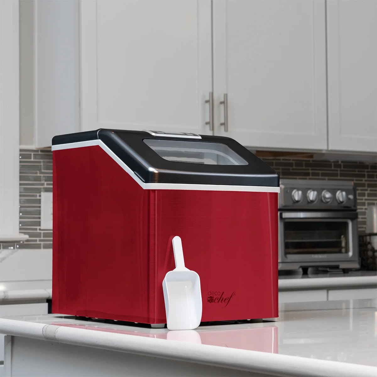 Red Countertop Portable Ice Maker R5497