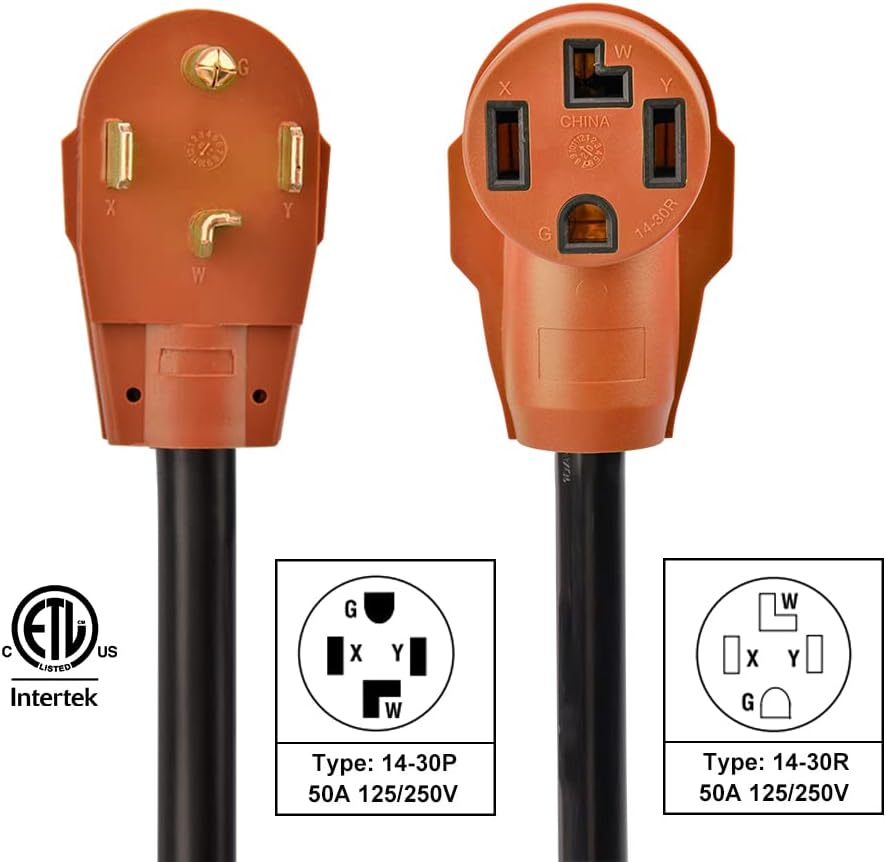 25 Ft. Heavy Duty 4-Prong 30 Amp Power Extension Cord U21286