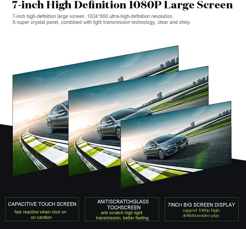 7 Inch Touch Screen Car Stereo with Backup Camera L3916