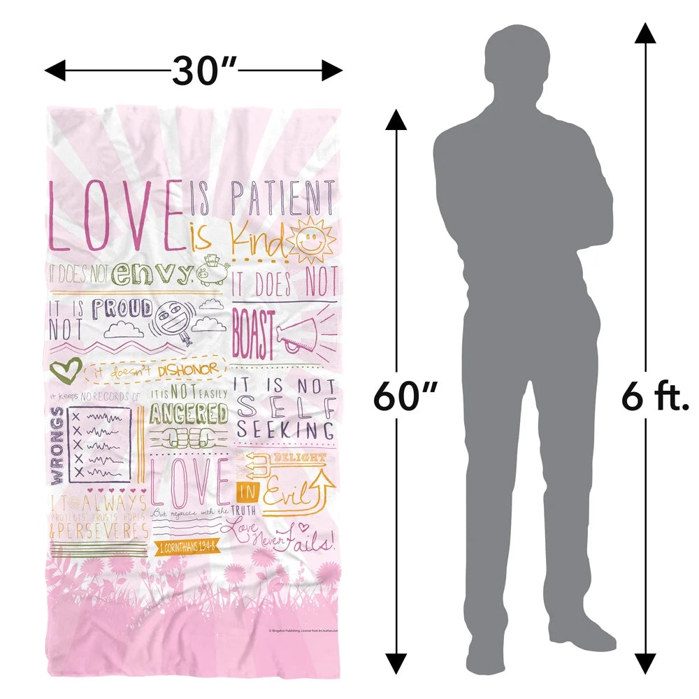 Love is Patient Beach Towel U64224