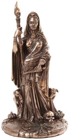 Patina Statue of Hecate Sculpture H799