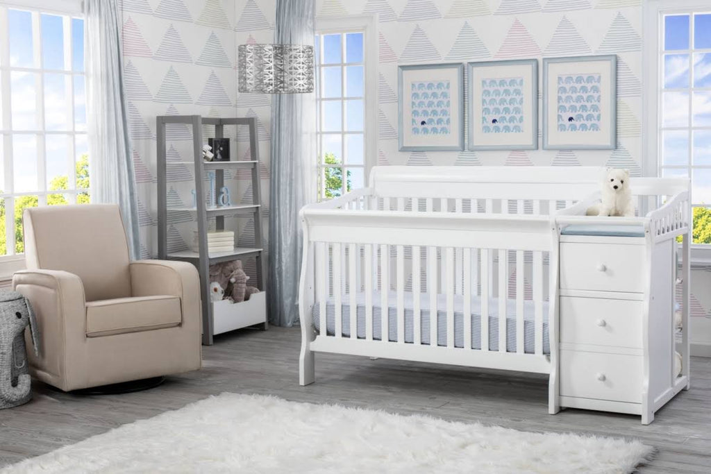 Convertible Crib N Changer Bianca White E401337